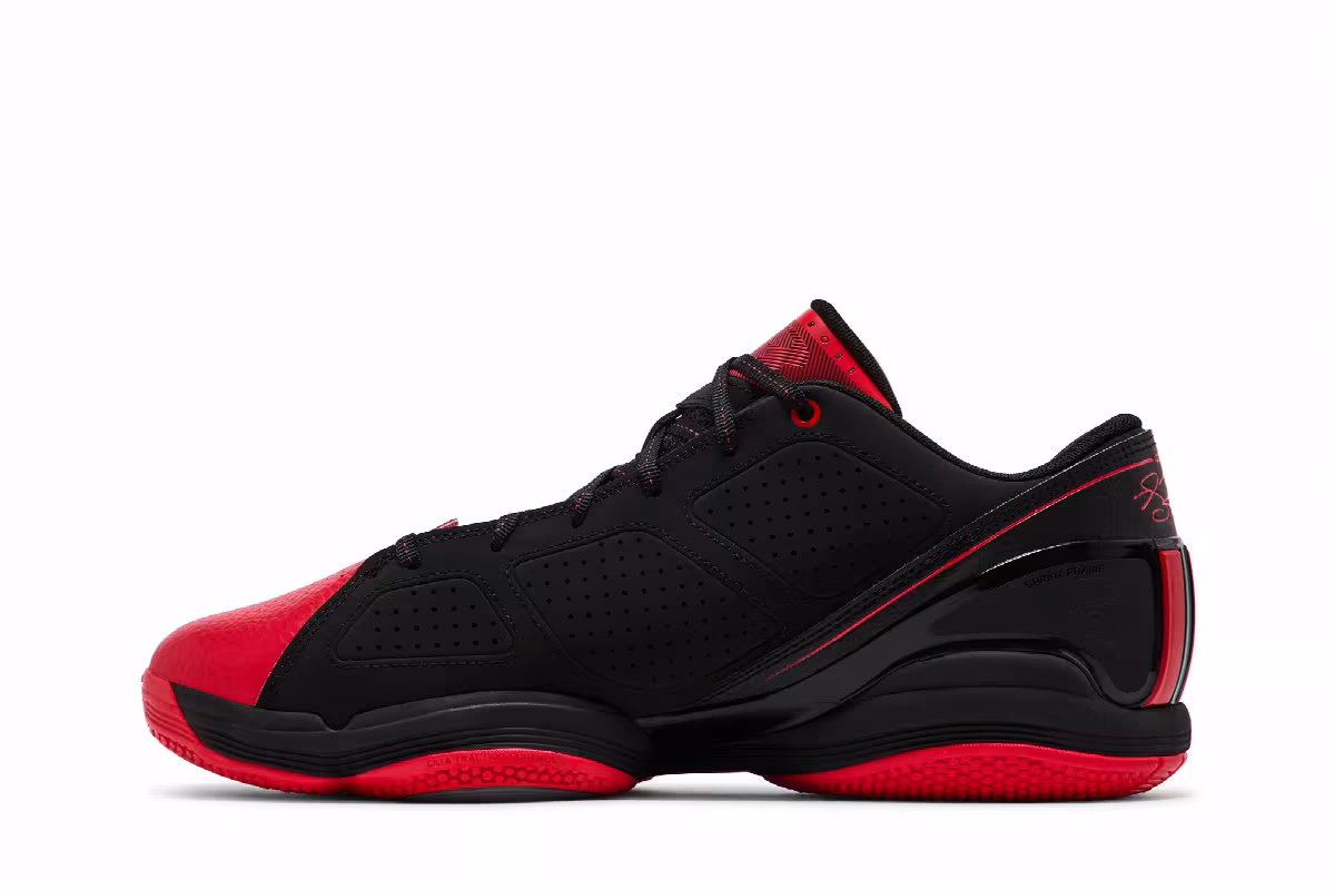 adidas Adizero Rose 1.5 Low Restomod Black Vivid Red, view 4