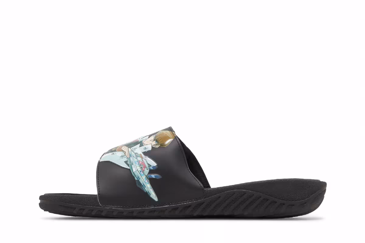 Yu-Gi-Oh! x adidas Reptossage Slide Blue Eyes White Dragon, view 4