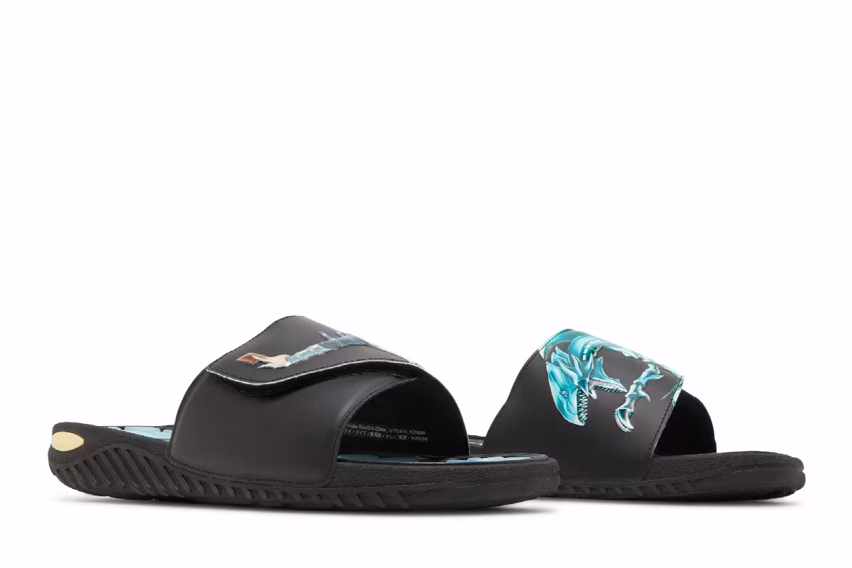 Yu-Gi-Oh! x adidas Reptossage Slide Blue Eyes White Dragon, view 9