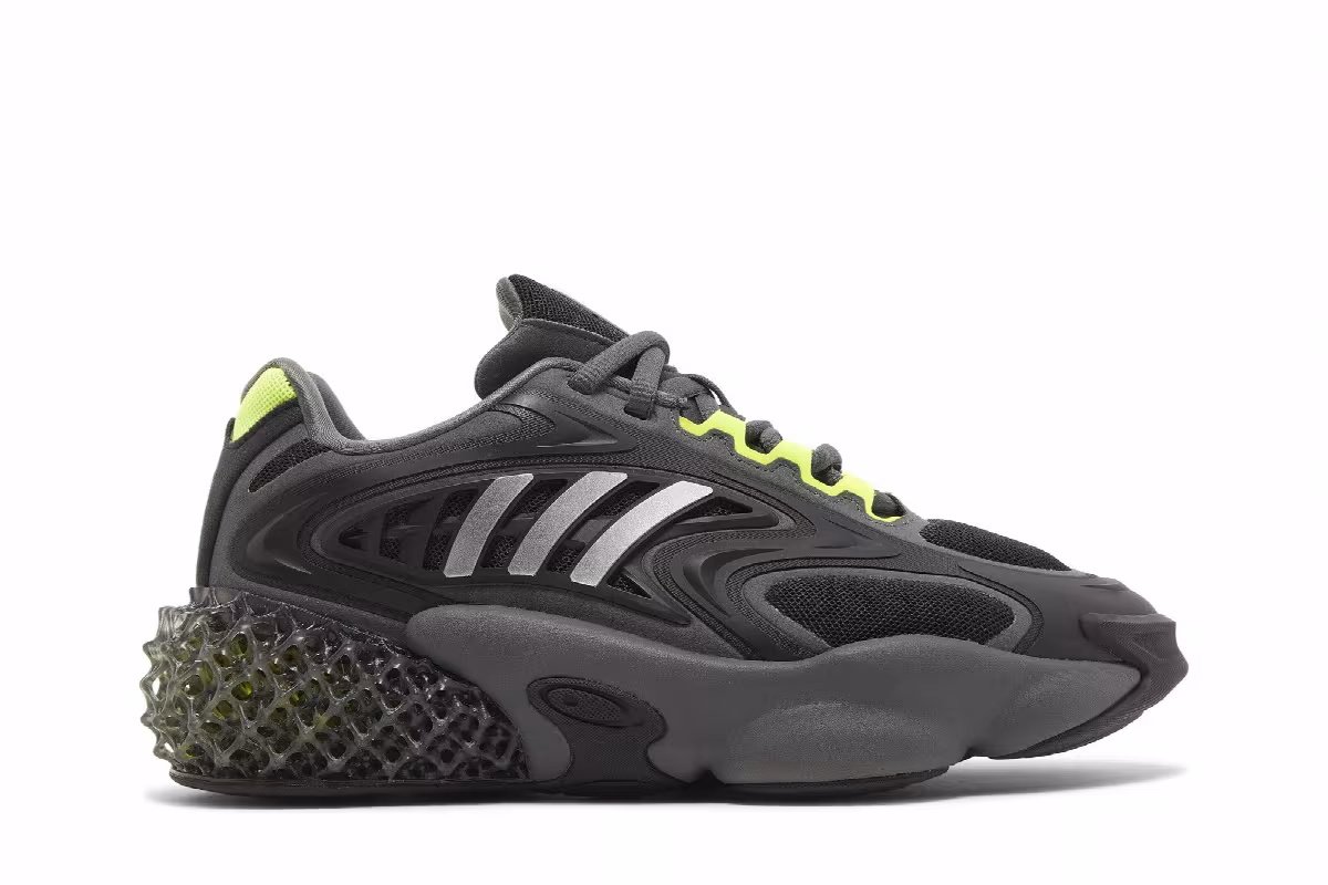 adidas 4D Krazed Black Solar Yellow, view 2