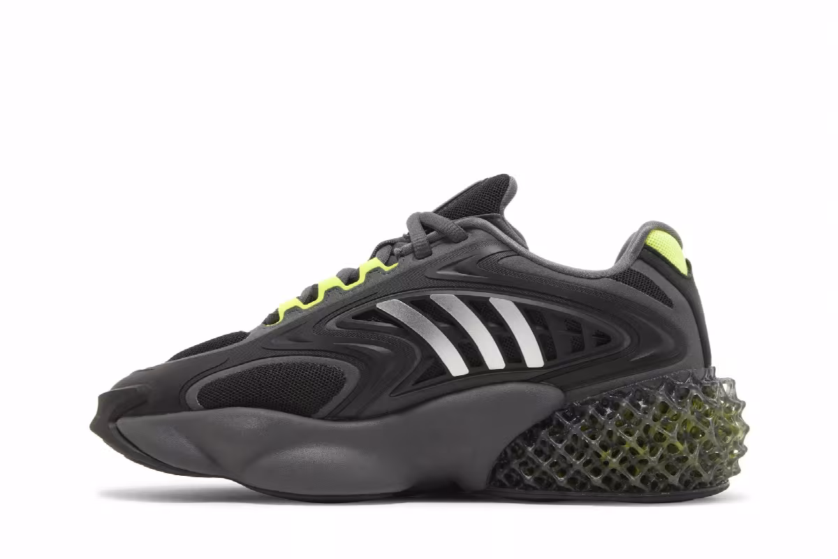 adidas 4D Krazed Black Solar Yellow, view 4