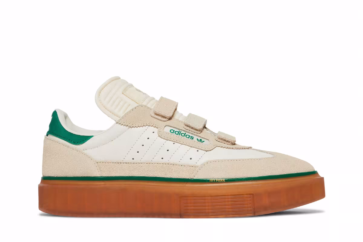 Ivy Park x adidas Women's Super Sleek 3 Strap Wonder White Gum, view 2