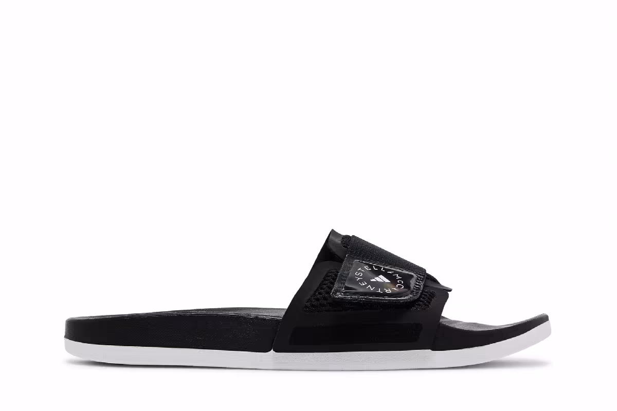 Stella McCartney x adidas Women's Slide Core Black, view 2