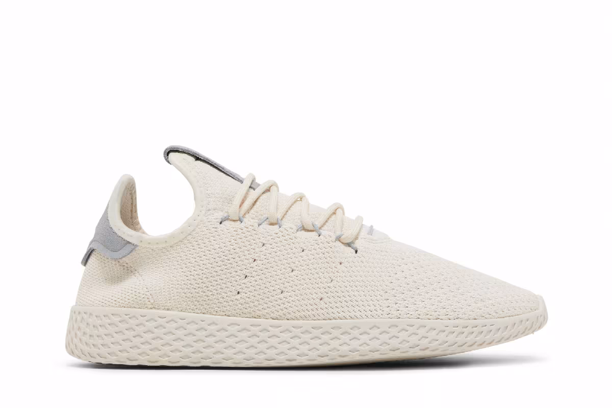 Pharrell Williams x adidas Tennis Hu Chalk White Light Grey, view 2