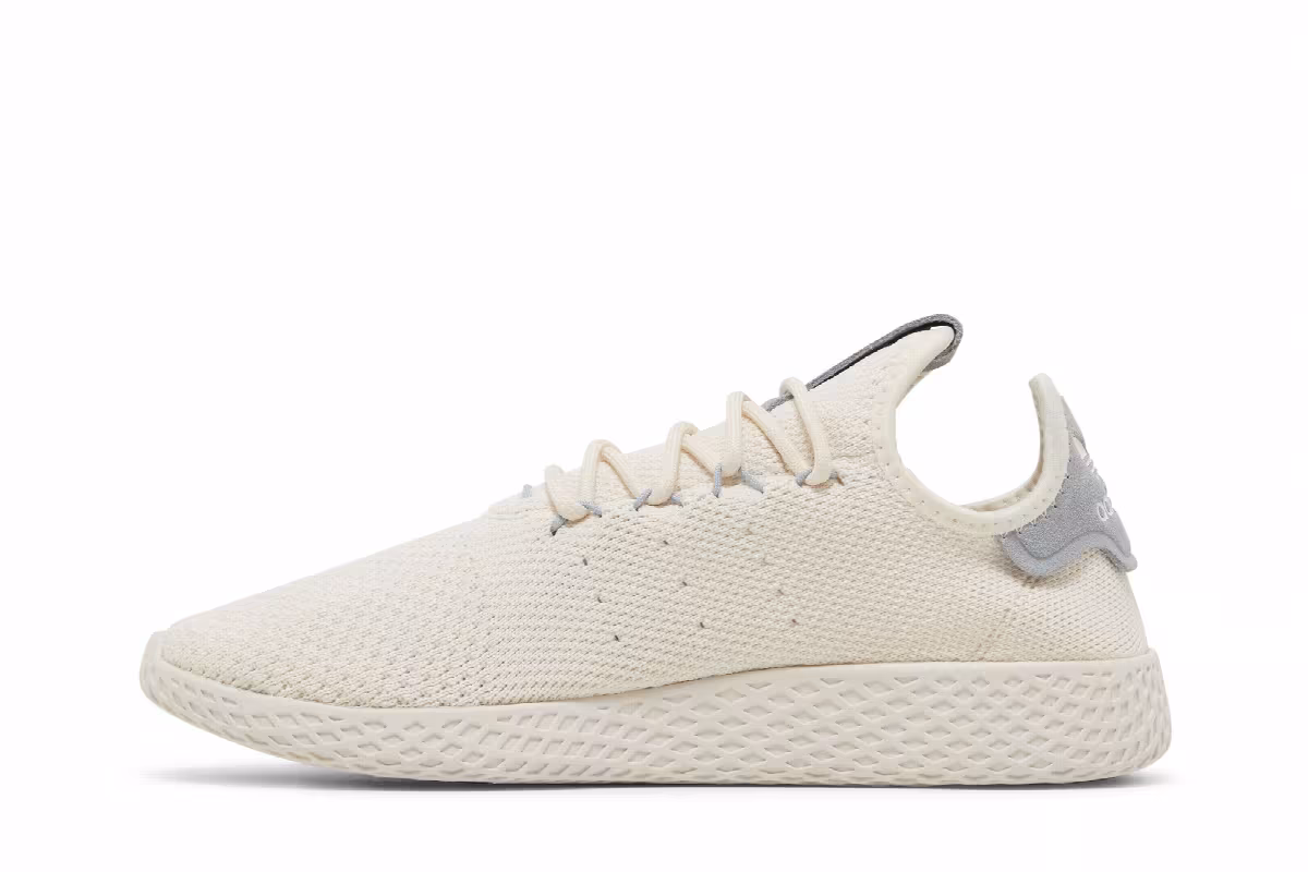 Pharrell Williams x adidas Tennis Hu Chalk White Light Grey, view 4