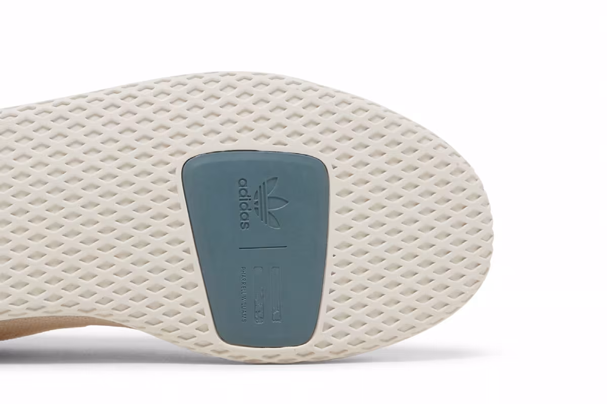 Pharrell Williams x adidas Tennis Hu Chalk White Light Grey, view 6