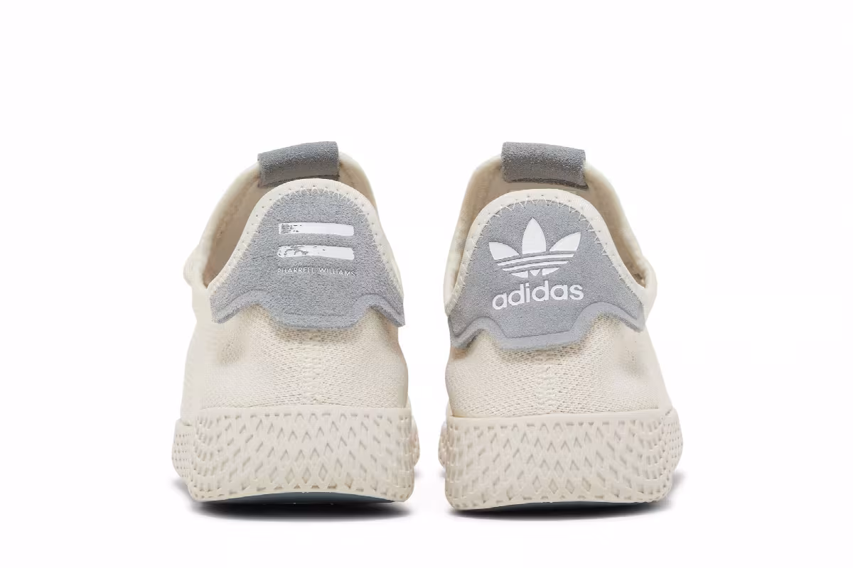 Pharrell Williams x adidas Tennis Hu Chalk White Light Grey, view 7
