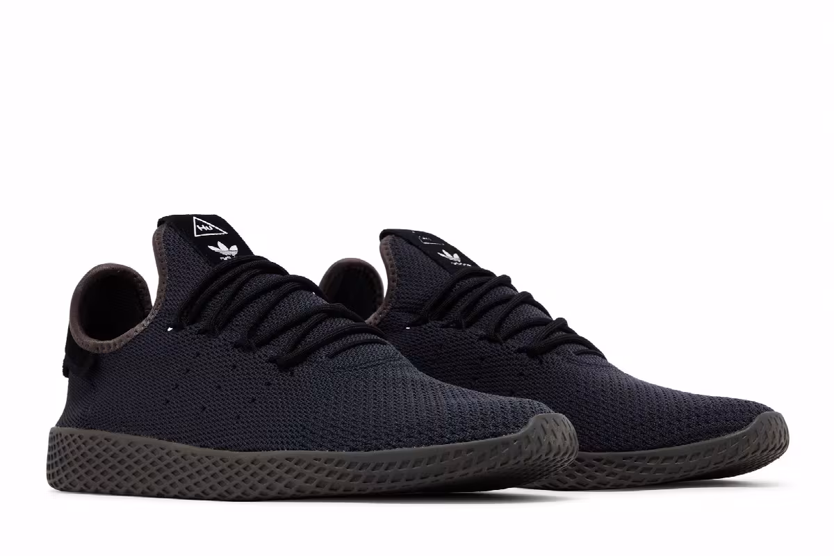 Pharrell Williams x adidas Tennis Hu Cinder Black, view 9