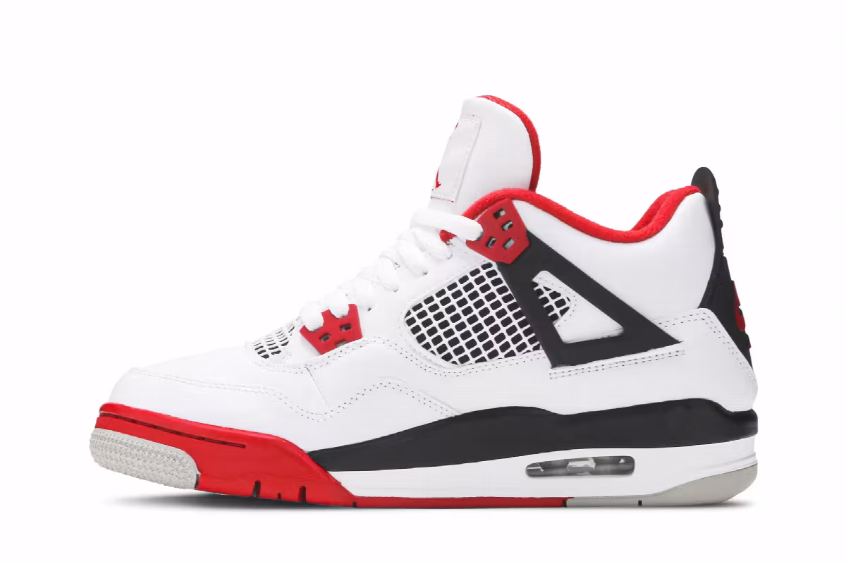 Air Jordan 4 OG GS Fire Red 2020, view 4