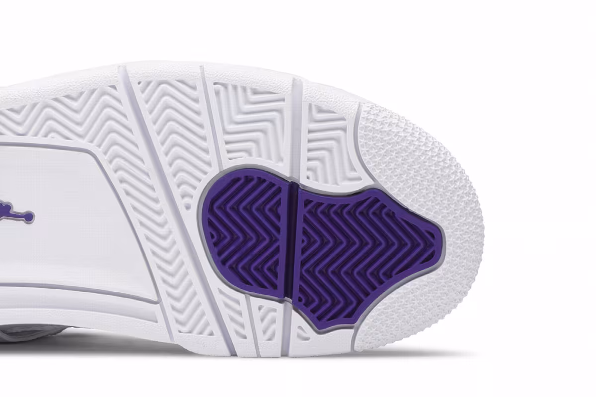 Air Jordan 4 GS Purple Metallic, view 6