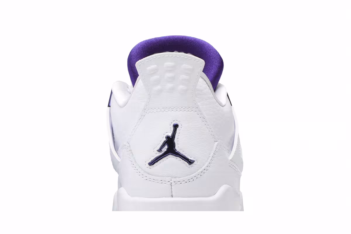 Air Jordan 4 GS Purple Metallic, view 8