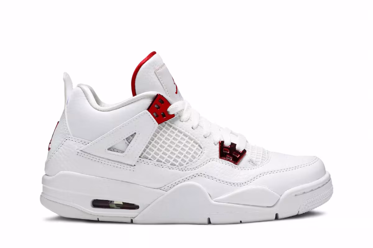 Air Jordan 4 GS Red Metallic, view 2