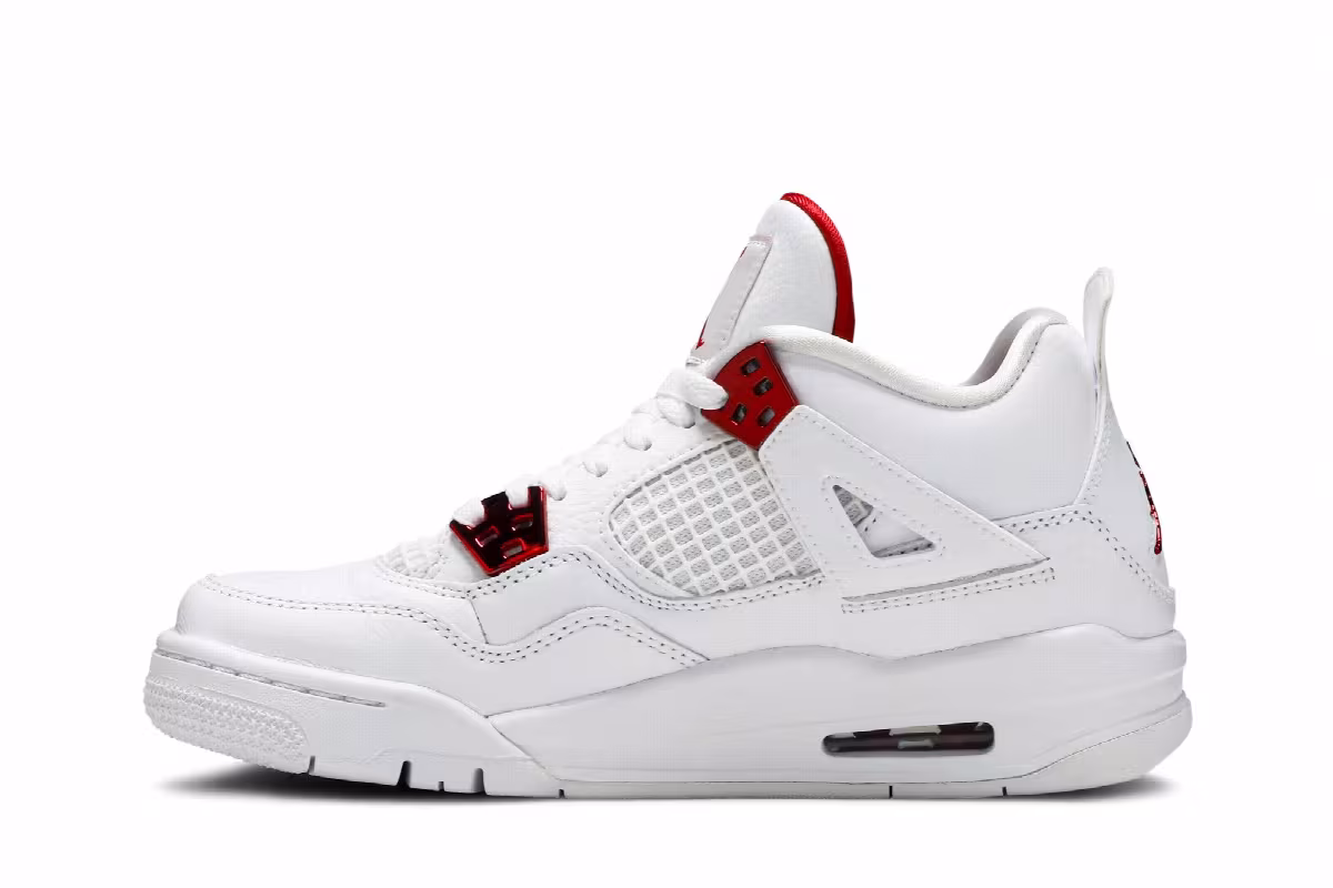 Air Jordan 4 GS Red Metallic, view 4