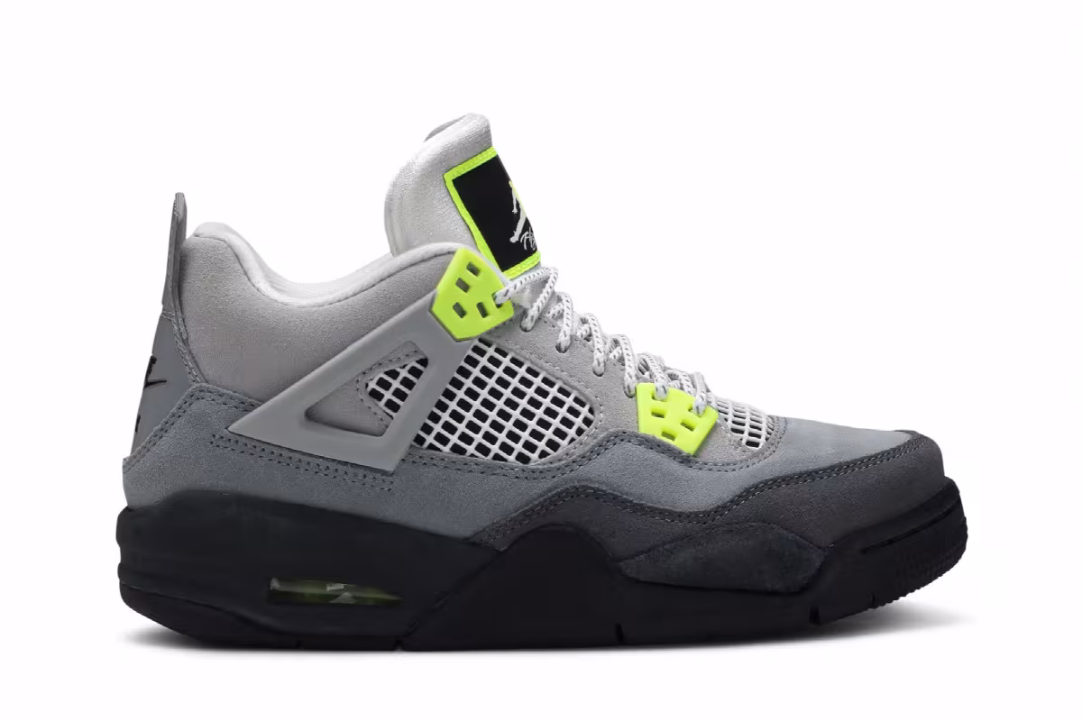 Air Jordan 4 SE GS Neon 95, view 2