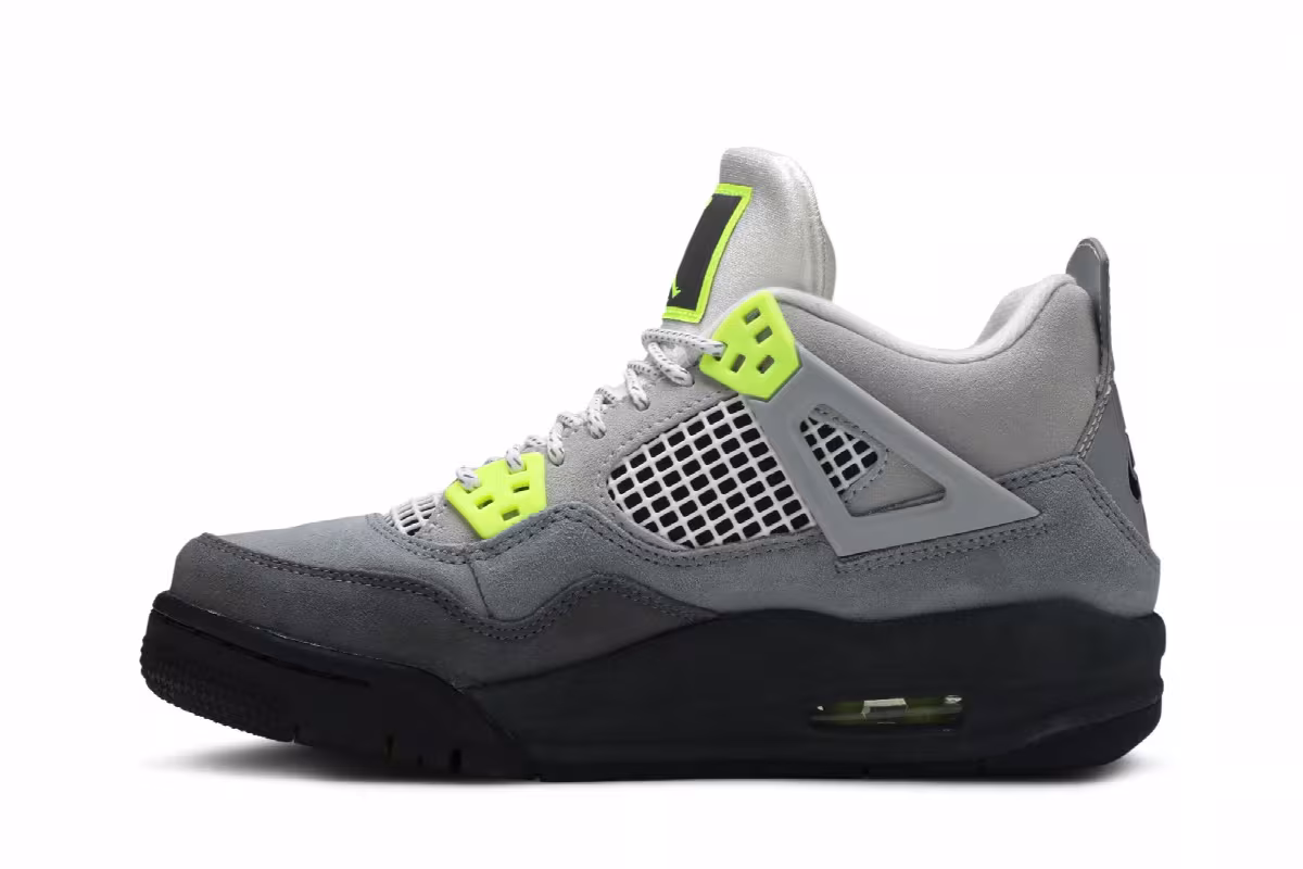 Air Jordan 4 SE GS Neon 95, view 4