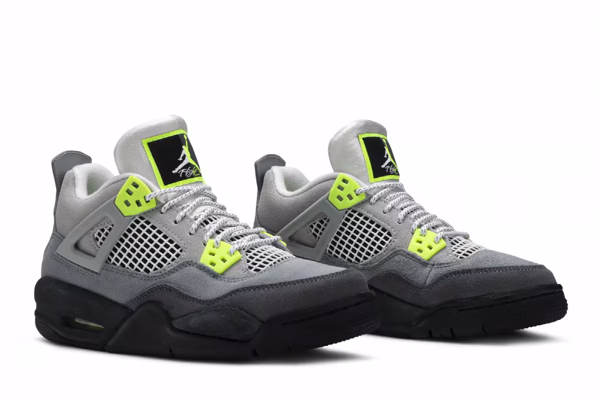 Air Jordan 4 SE GS Neon 95, view 9