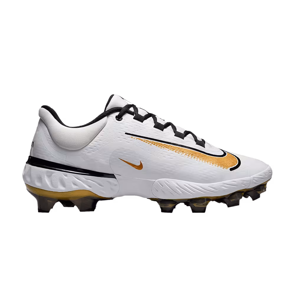 Nike Alpha Huarache Elite 4 Low MCS White Metallic Gold