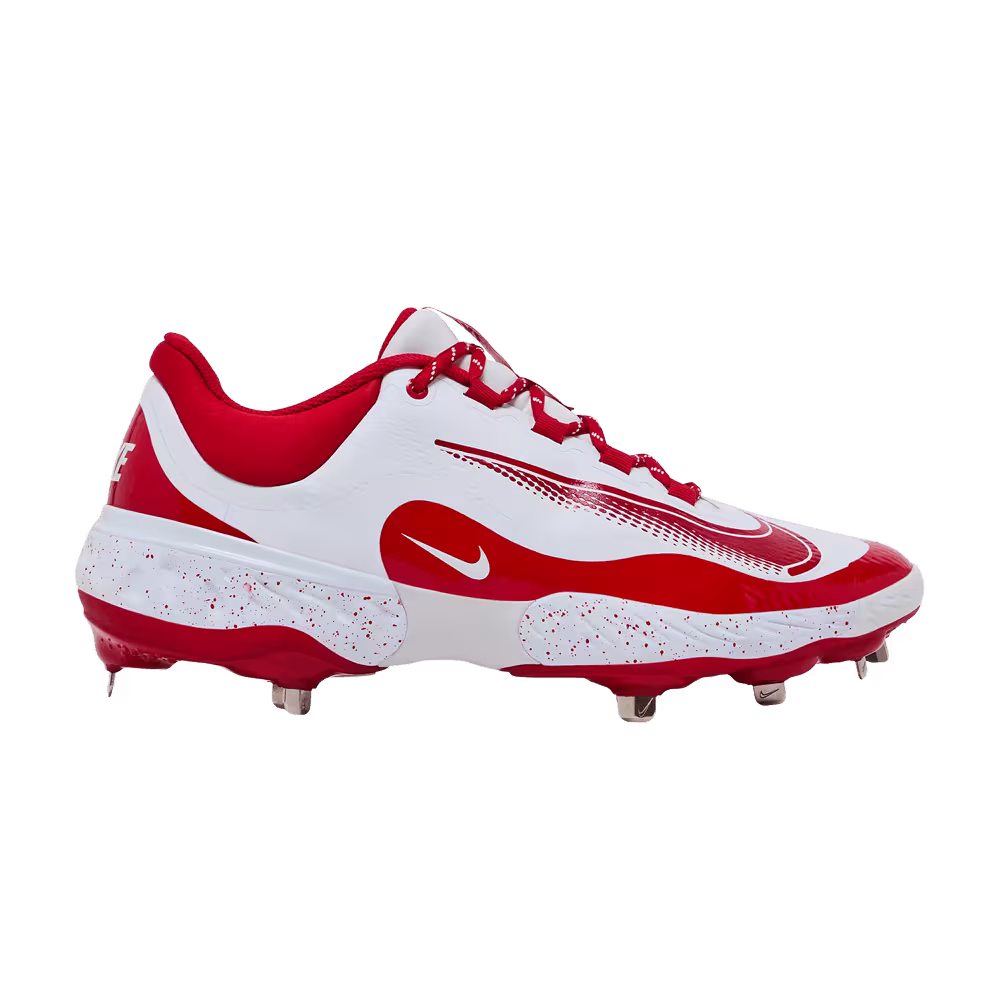 Nike Alpha Huarache Elite 4 Low White University Red