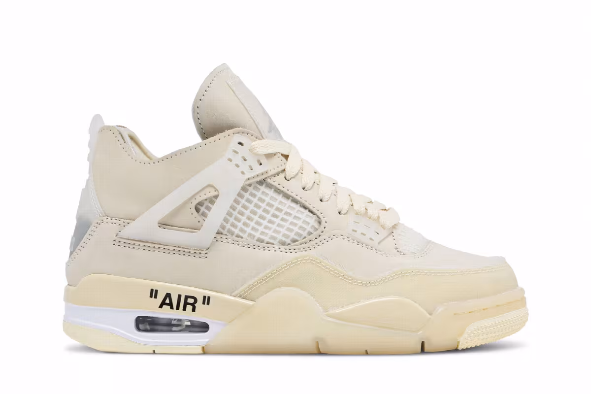 Off-White x Women's Air Jordan 4 SP Sail, view 2