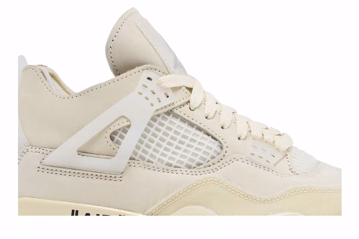 Off-White x Women's Air Jordan 4 SP Sail, view 3