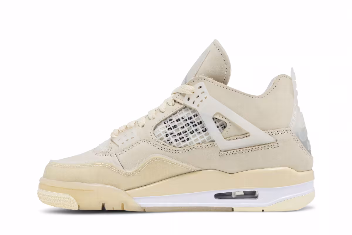 Off-White x Women's Air Jordan 4 SP Sail, view 4
