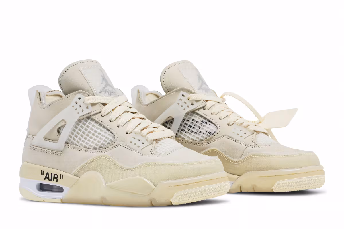 Off-White x Women's Air Jordan 4 SP Sail, view 9