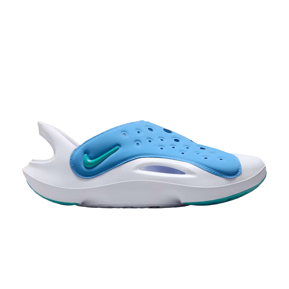 Nike Aqua Swoosh Sandal GS Blue Beyond Dusty Cactus