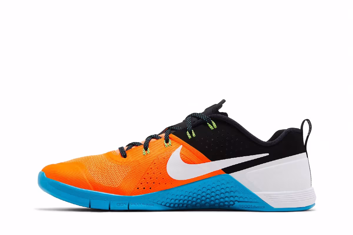 Nike Metcon 1 OG Total Orange Blue Lagoon, view 4
