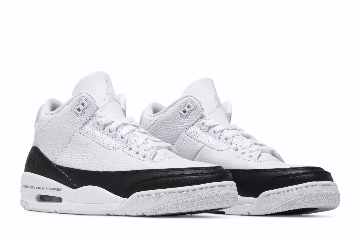 Fragment Design x Air Jordan 3 SP White, view 9
