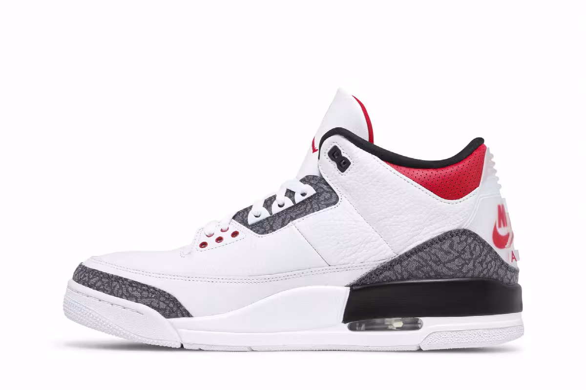 Air Jordan 3 Denim SE Fire Red, view 4