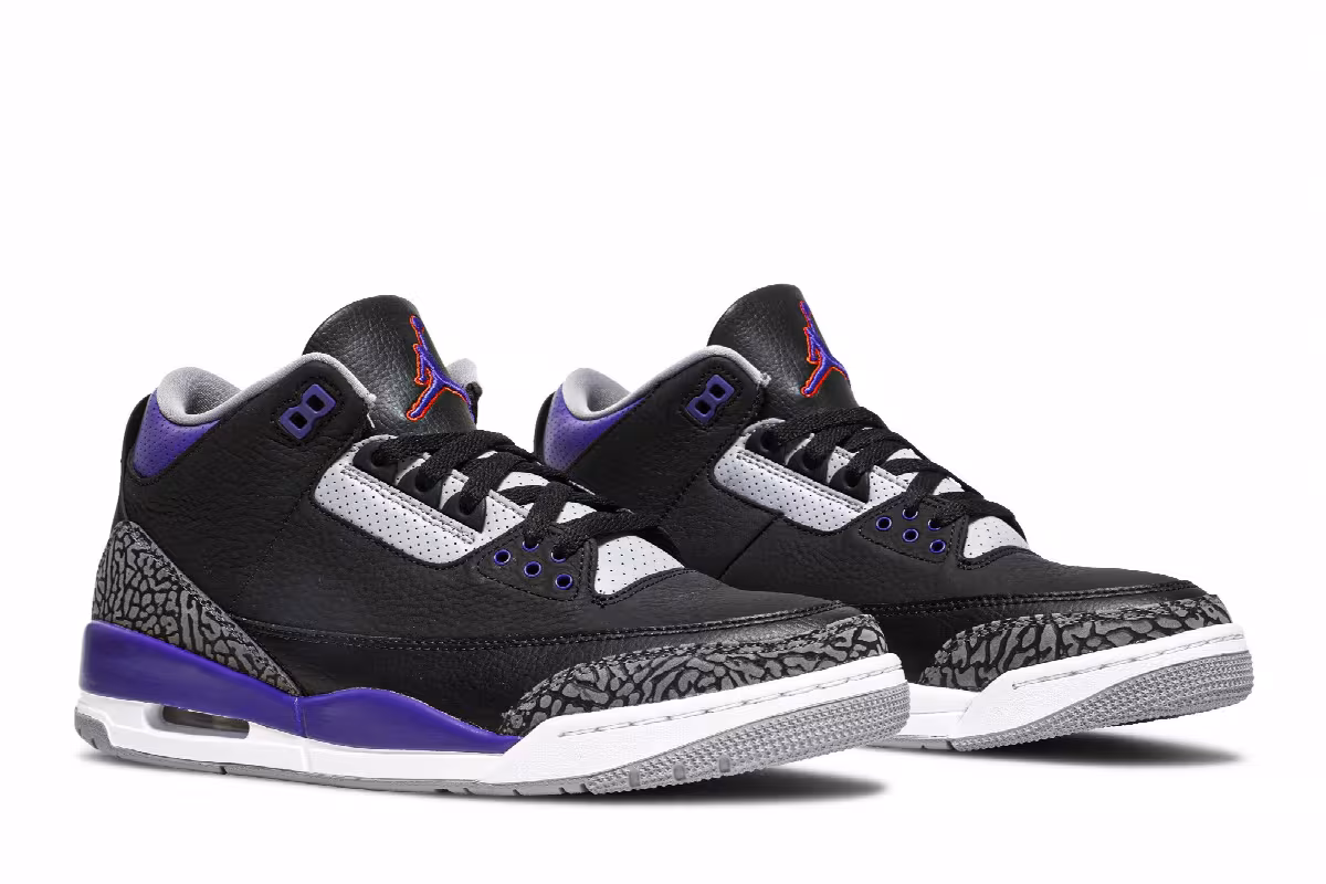 Air Jordan 3 Court Purple, view 9