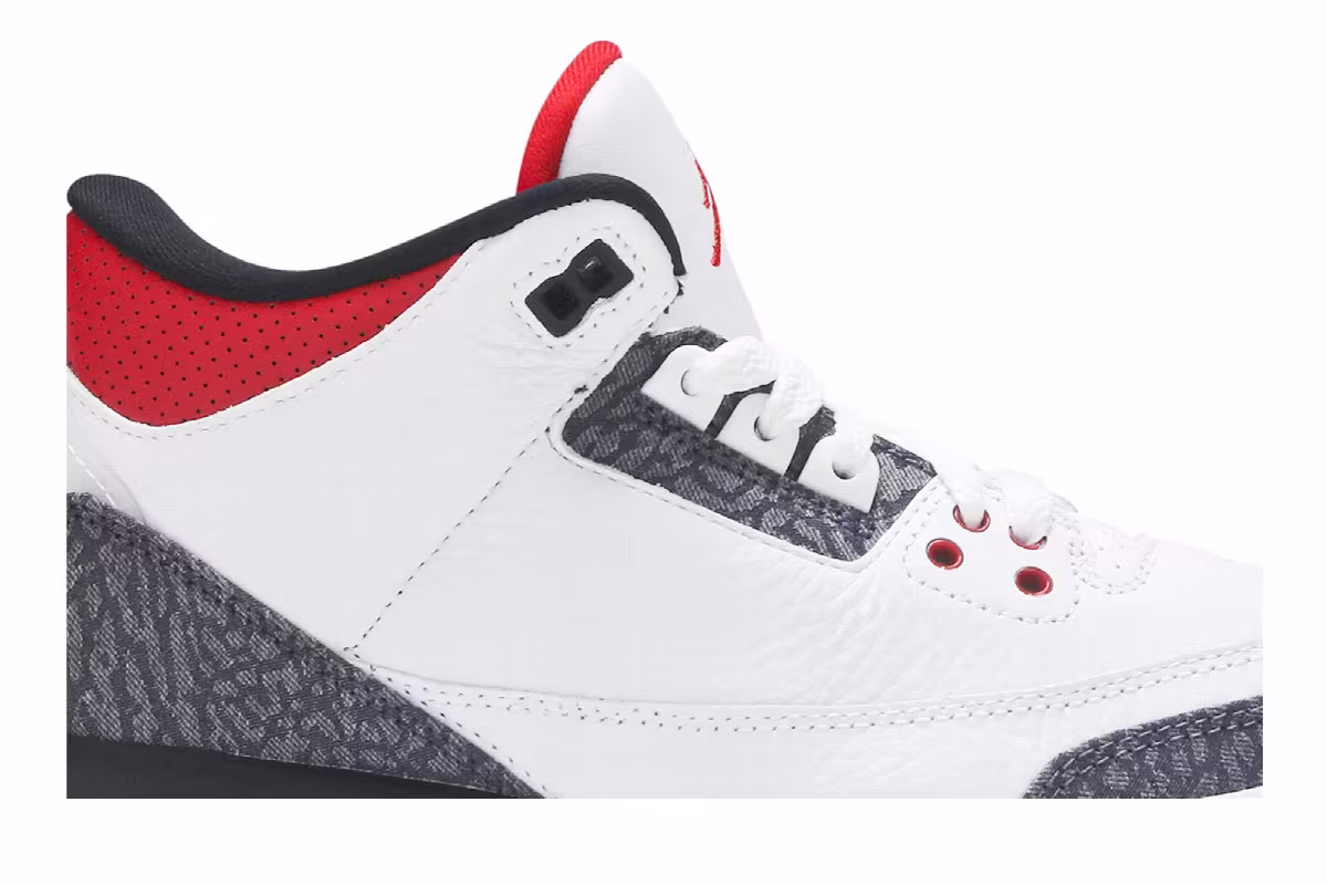 Air Jordan 3 Denim SE GS Fire Red, view 3