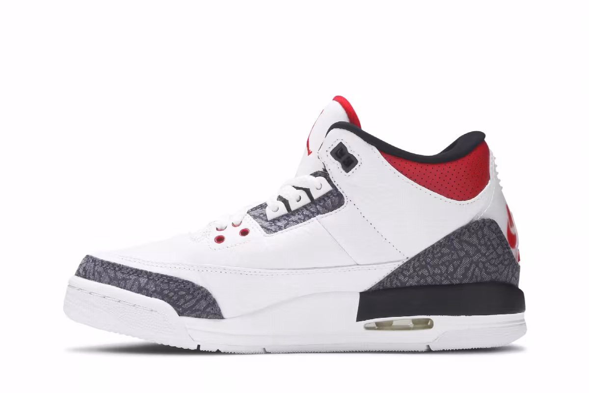 Air Jordan 3 Denim SE GS Fire Red, view 4