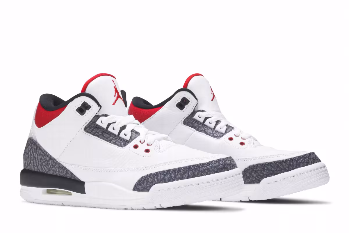 Air Jordan 3 Denim SE GS Fire Red, view 9
