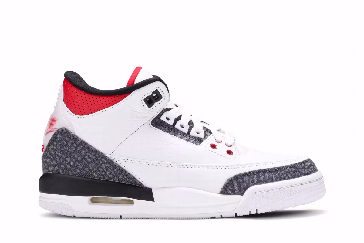 Air Jordan 3 SE-T GS Fire Red, view 2