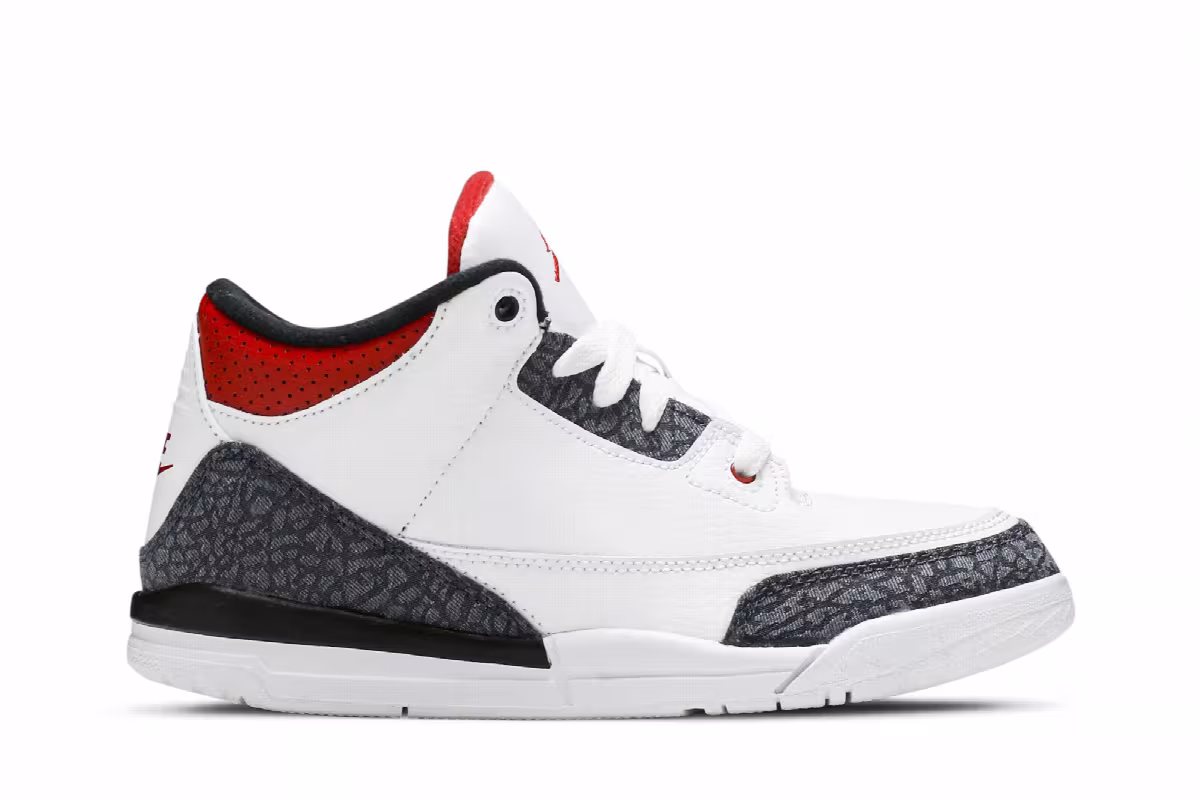 Air Jordan 3 Denim SE PS Fire Red, view 2