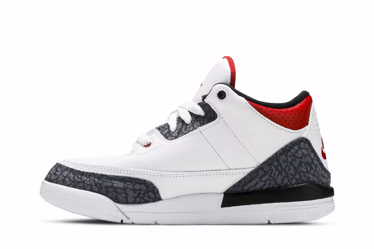 Air Jordan 3 Denim SE PS Fire Red, view 4