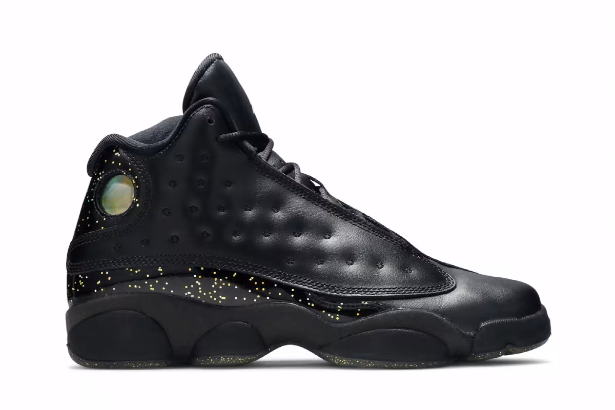 Air Jordan 13 GS Gold Glitter, view 2
