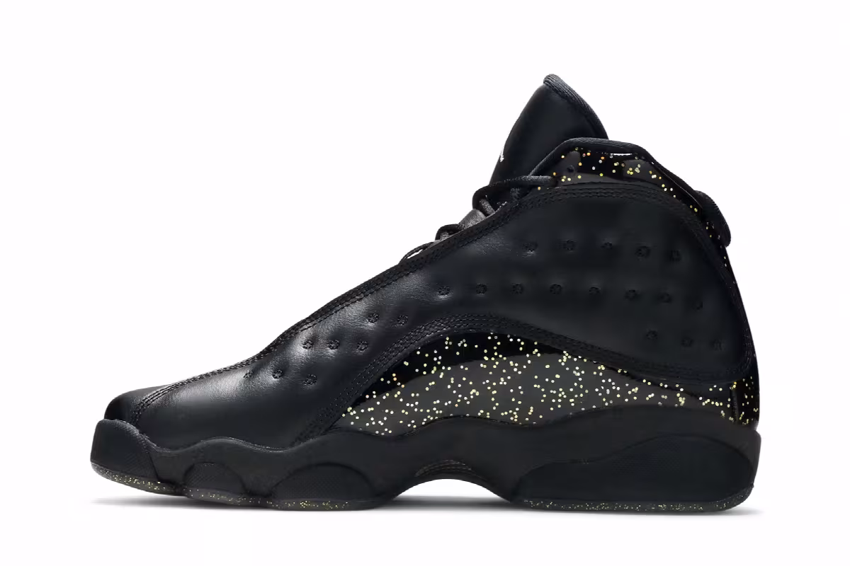 Air Jordan 13 GS Gold Glitter, view 4