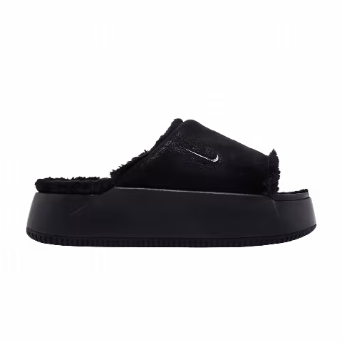 Nike Wmns Calm Elevation Fur Slide 'Black'