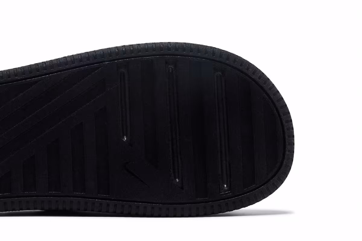 Nike Women's Calm Elevation Fur Slide Black, view 6