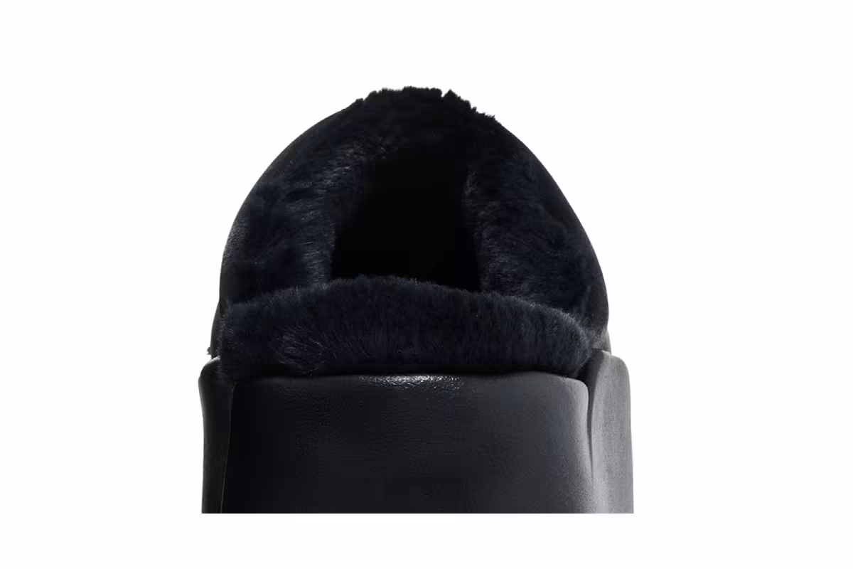 Nike Women's Calm Elevation Fur Slide Black, view 8