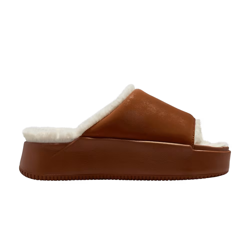 Nike Women's Calm Elevation Fur Light British Tan Coconut Milk