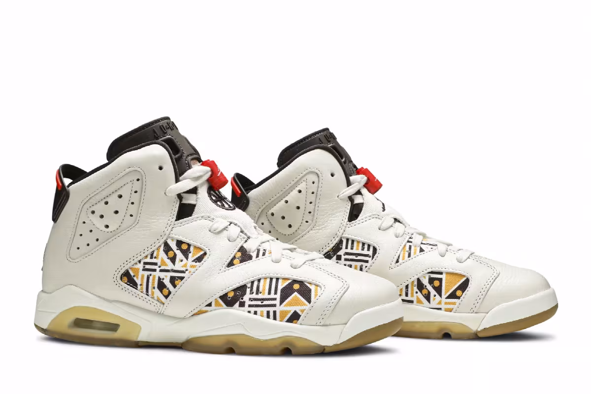 Air Jordan 6 GS Quai 54 - Sail Gum, view 9