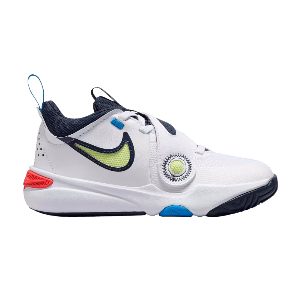 Nike Team Hustle D11 PS White Photo Blue Light Lemon Twist