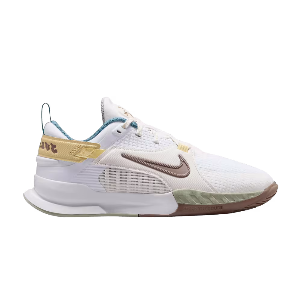 Nike Crosscourt GS White Mink Brown Yellow