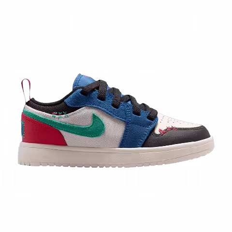 Nike Air Jordan 1 Low ALT SE PS 'True Blue Red Kinetic Green'