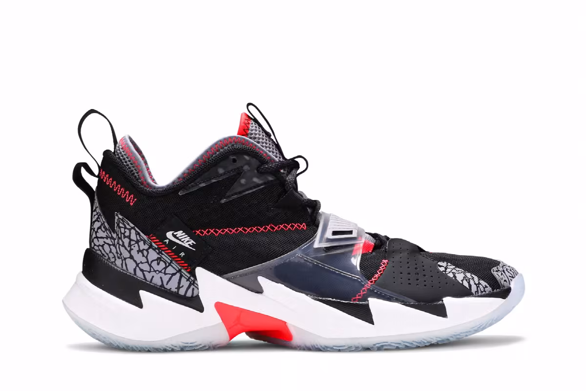 Air Jordan Why Not Zer0.3 PF Black Cement, view 2