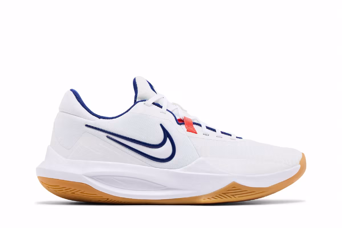 Nike Precision 6 White Deep Royal Gum, view 2