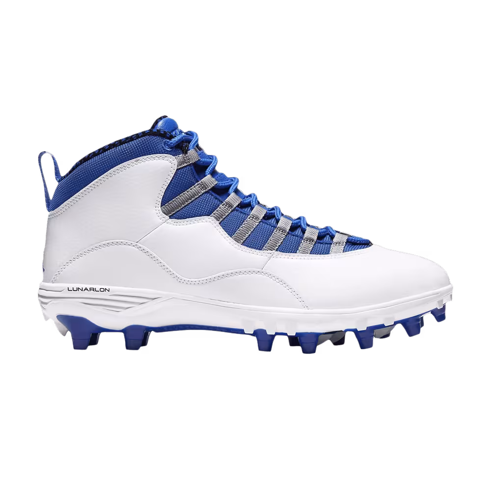 Air Jordan 10 TD Mid White Game Royal